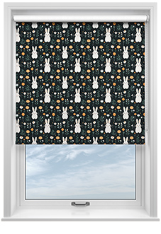 Hop To It, Noir - Twist&Fit Roller Blind